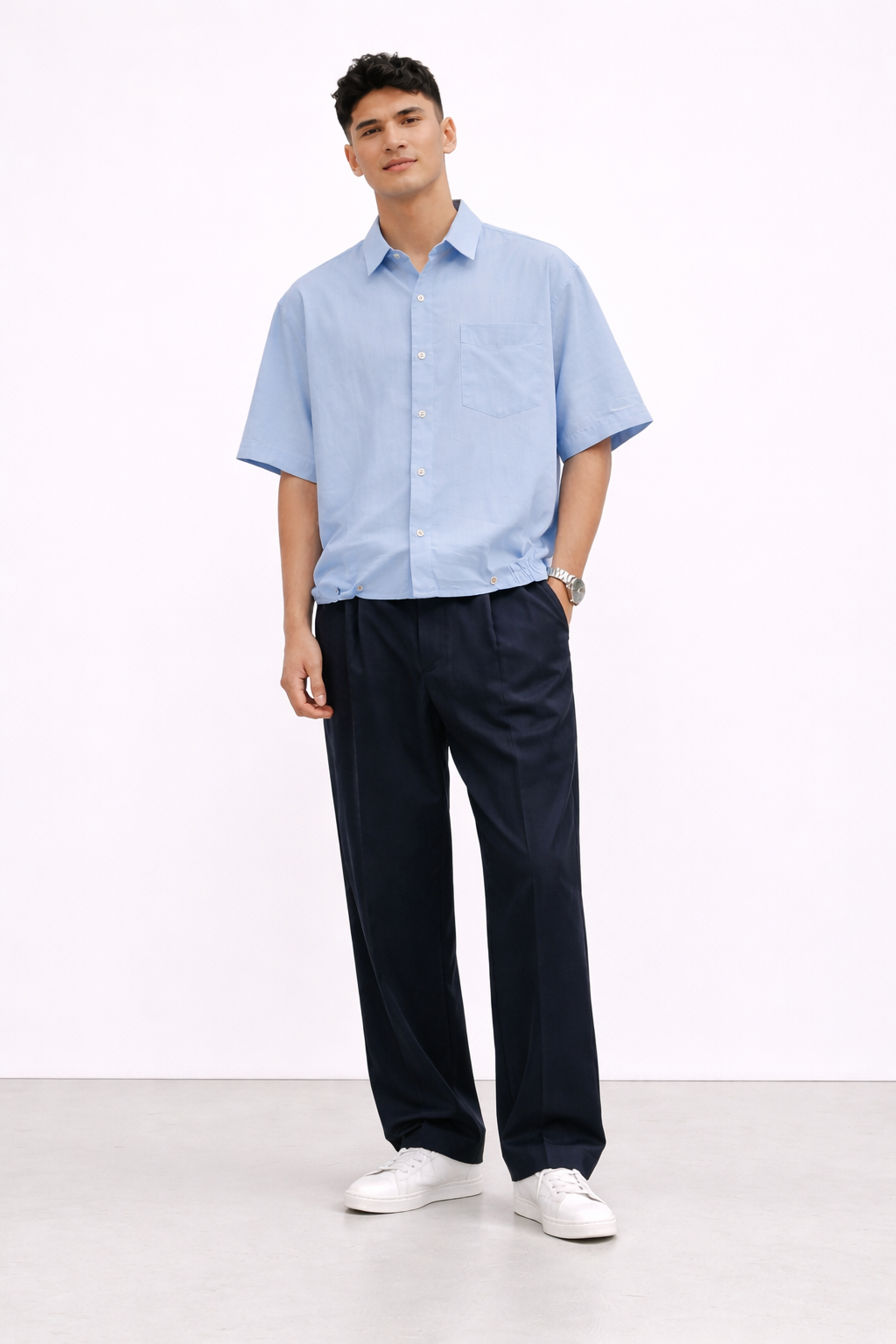 Relaxed Hem Shirt